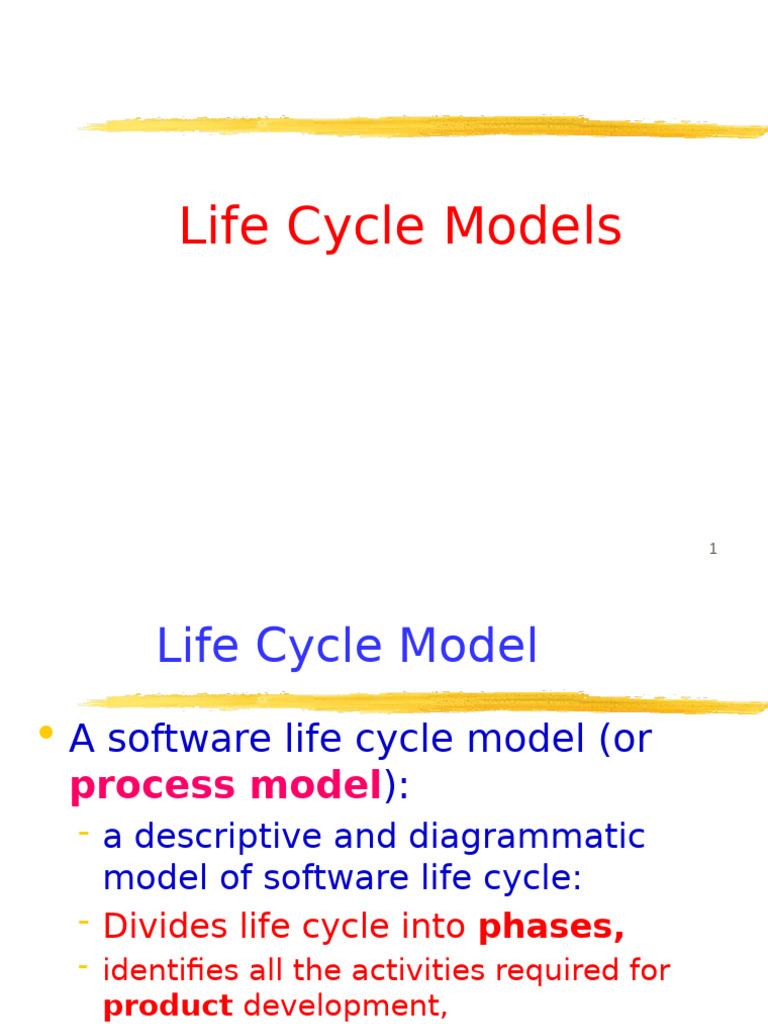 Software Life Cycle Models Explained | PDF | Unified Modeling Language ...