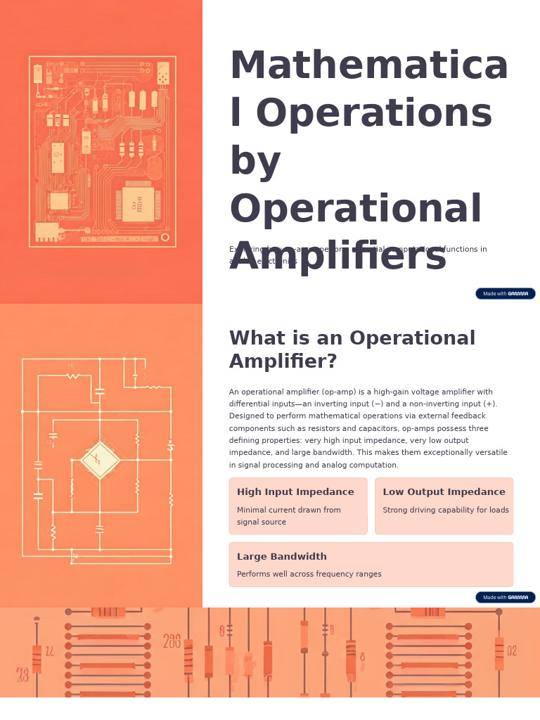 Op-Amps: Essential Analog Computation | PDF | Amplifier | Operational ...