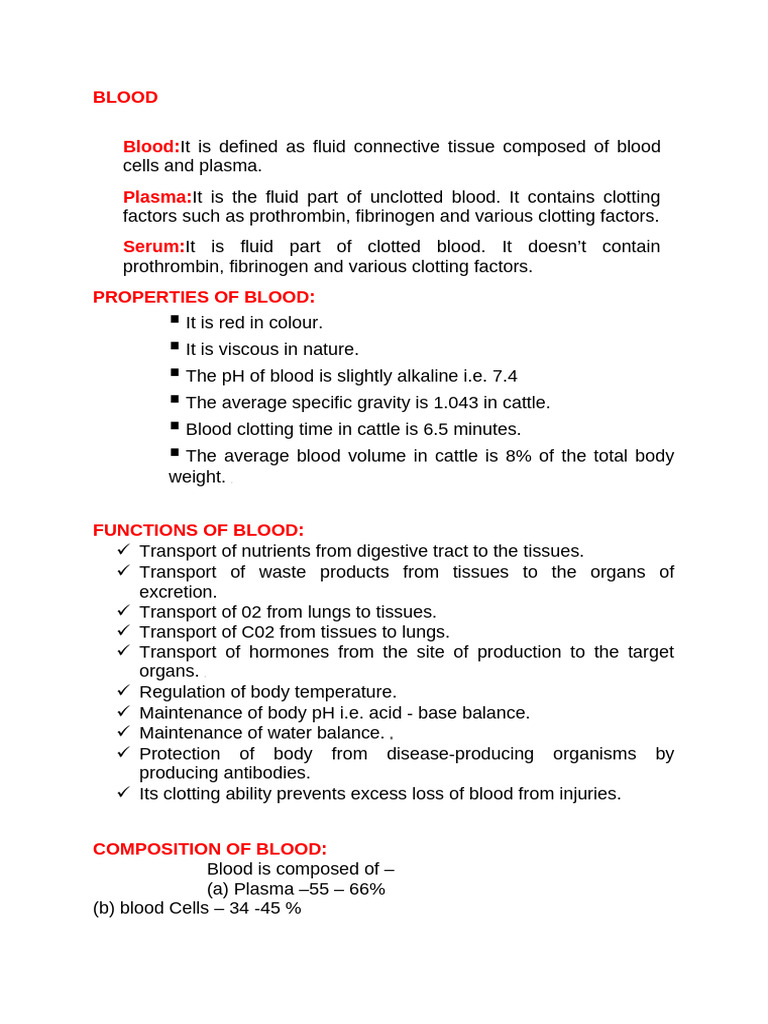 Understanding Blood: Composition & Functions | PDF | Heart Valve | Diastole