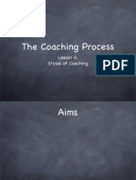 Coaching Process Lesson 4- Styles of Coaching