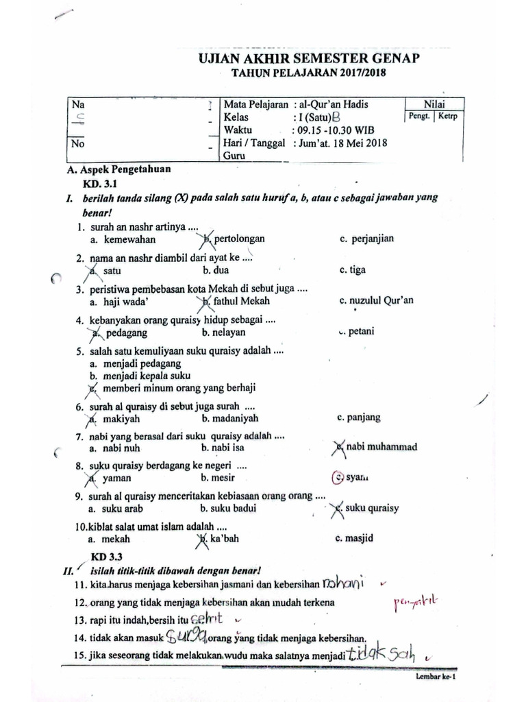 Soal UAS 2 | PDF