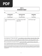 CPT Session 2 Practice Handouts | PDF | Behavioural Sciences | Mental ...