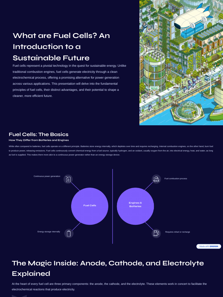 What Are Fuel Cells - An Introduction To A Sustainable Future | PDF ...