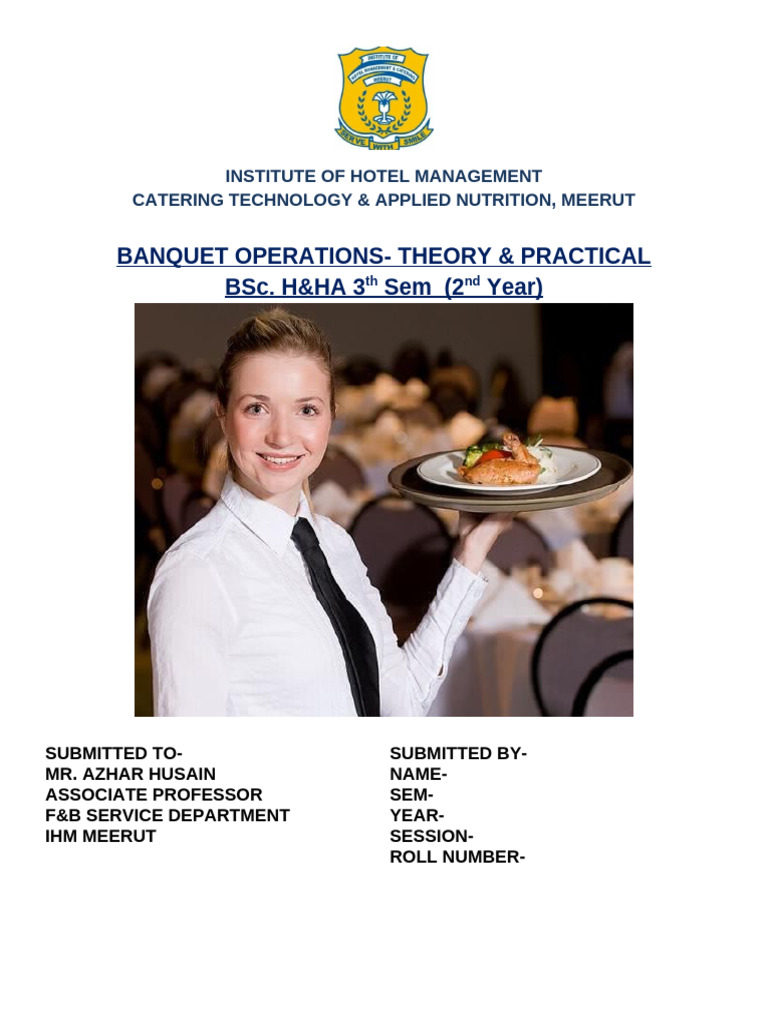 Banquet Operations Course Overview | PDF