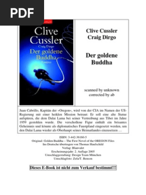 Clive Cussler Die Oregon Chroniken 1 Der Goldene Buddha Pdf