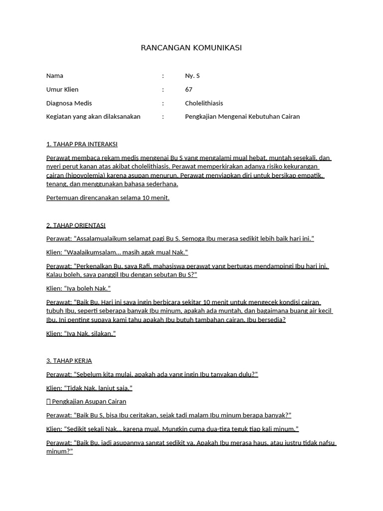 Rancangan Komunikasi Rafi 2 | PDF