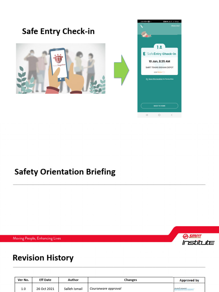 Safe Entry Check-in and Safety Orientation | PDF | Occupational Safety ...