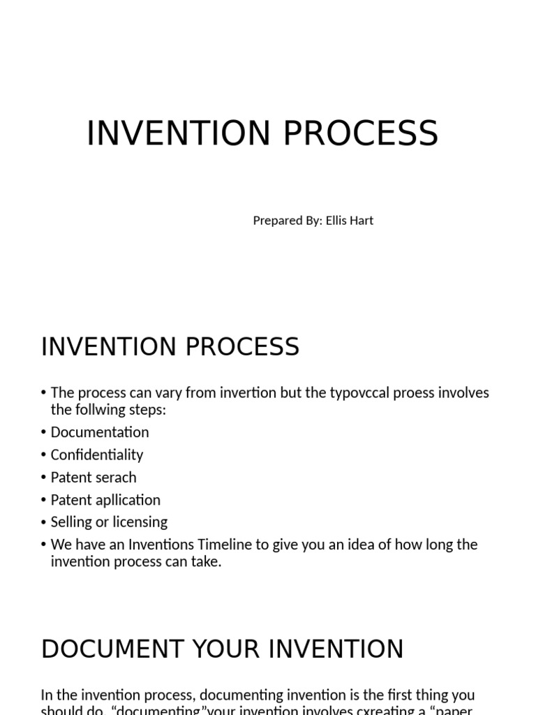 Steps in the Invention Process Guide | PDF | Patent Application | Patent