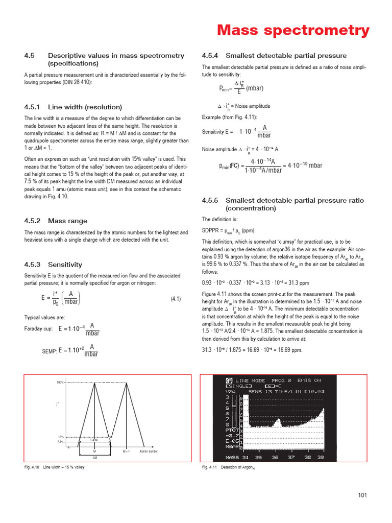 Fundamentals of Vacuum Technology en Part 100 | PDF | Mass Spectrometry ...