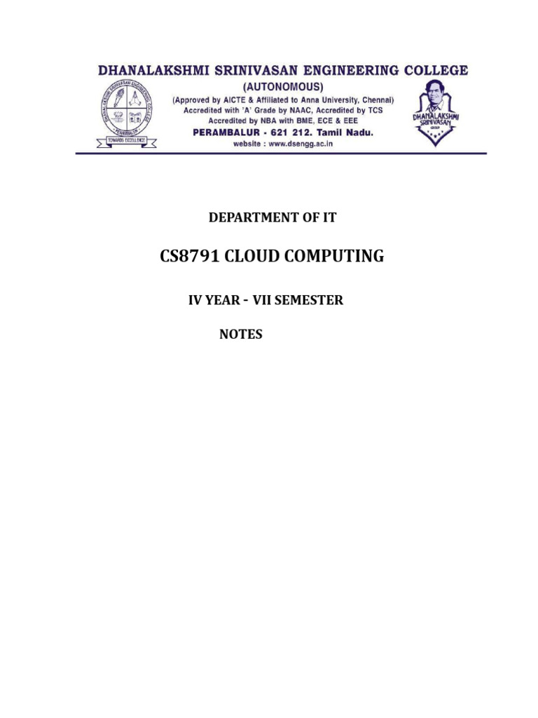 UNIT 1 - Cloud Computing | PDF | Cloud Computing | Software As A Service