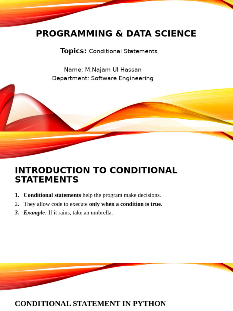Programming and Data Science Week 4 Lecture | PDF | Boolean Data Type ...