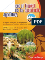 Management of Tropical Sandy Soils For Sustainable Agriculture