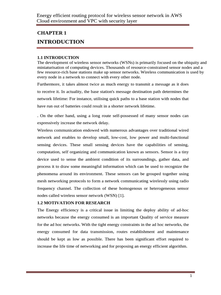 Energy-Efficient Routing in WSNs on AWS | PDF | Wireless Sensor Network ...