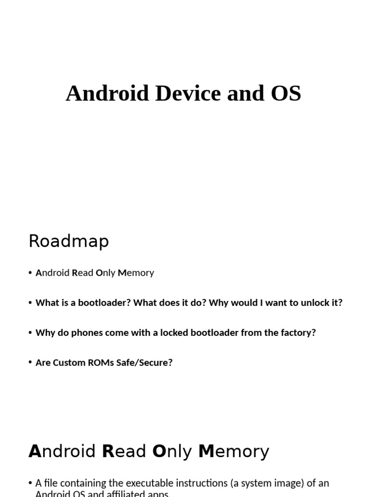Bootloader and Custom ROM | PDF | Booting | Read Only Memory