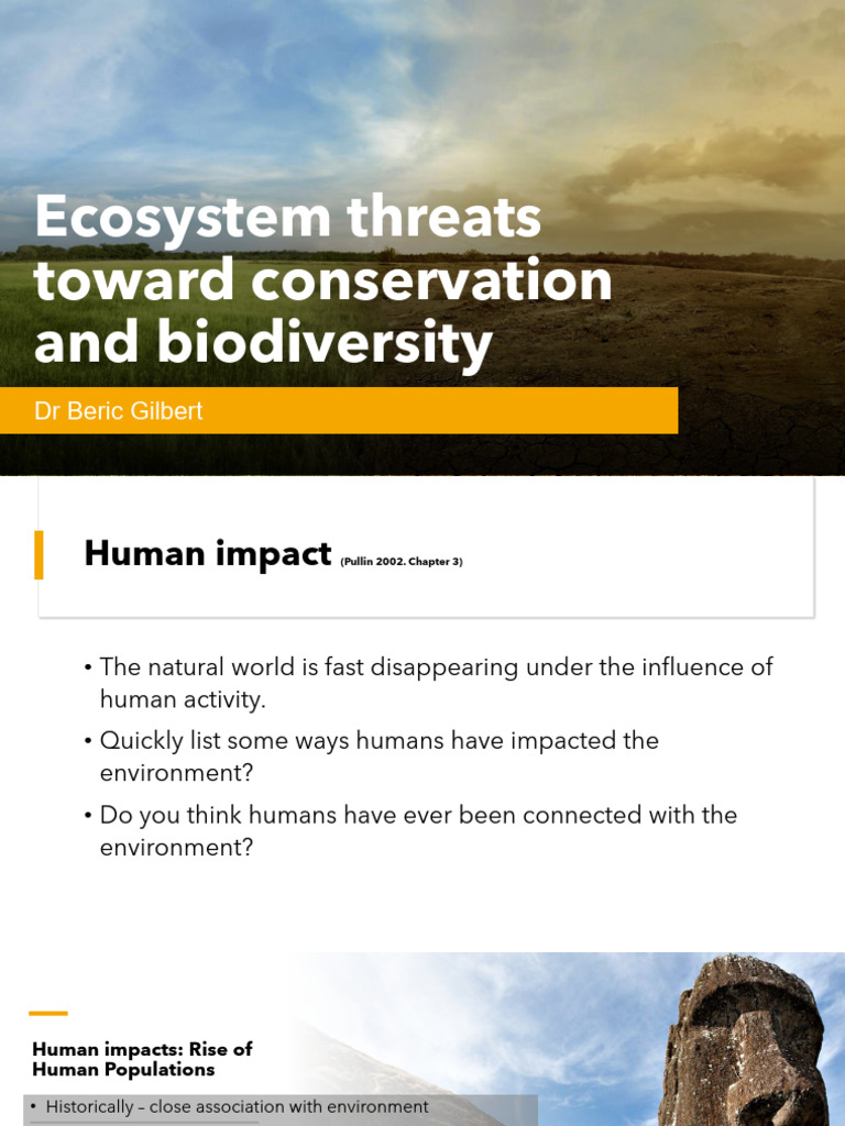 Human Impacts on Biodiversity and Conservation | PDF | Deforestation ...