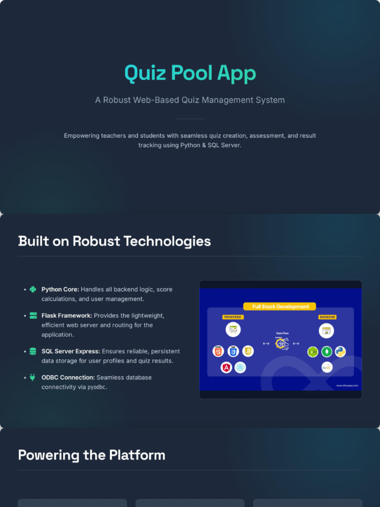 Quiz Pool App Detailed Overview | PDF