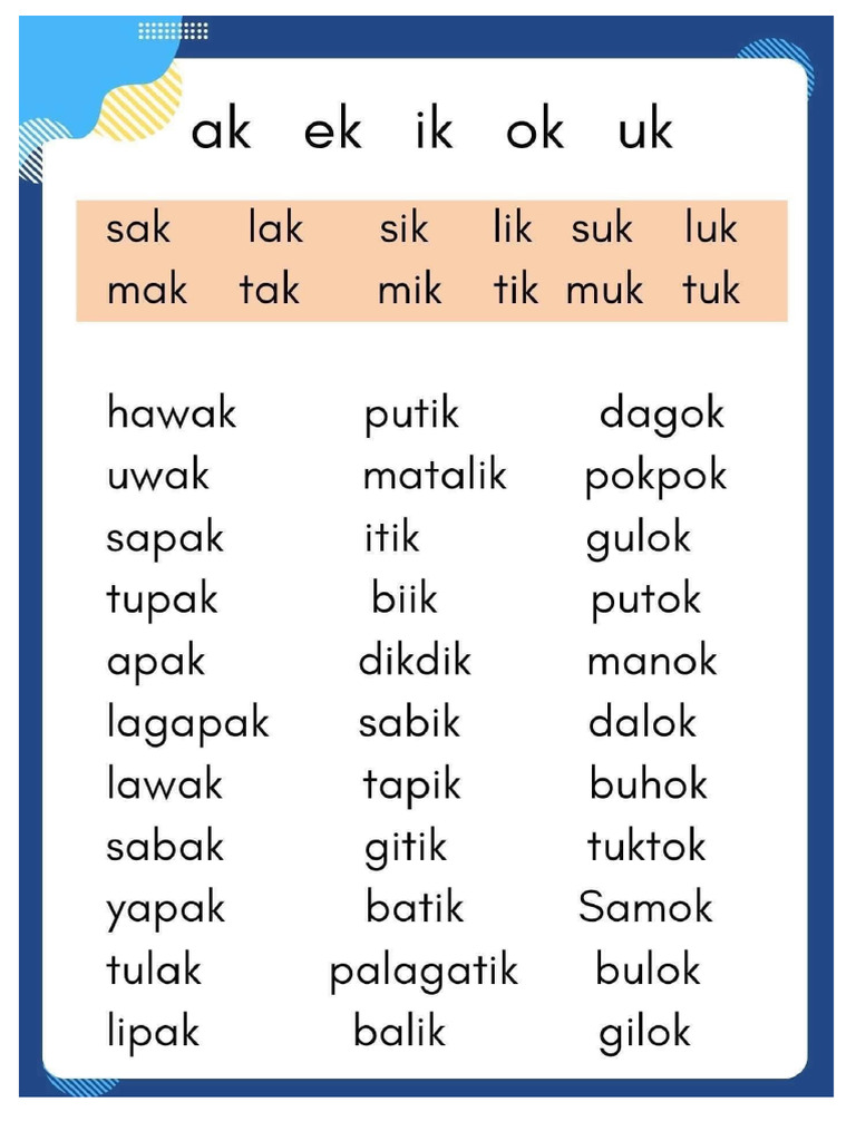 Pagbasa Word | PDF