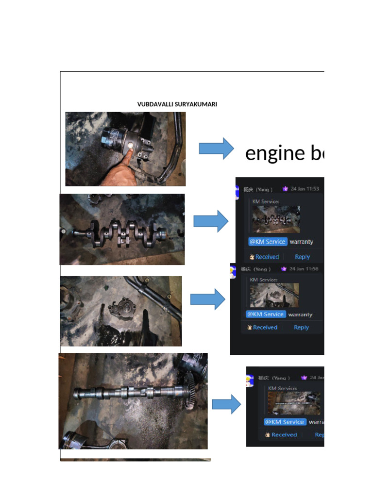 Engine Parts Warranty Status Report | PDF