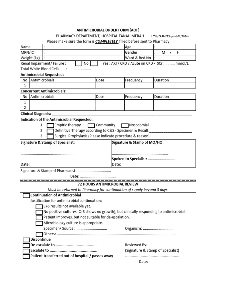 AOF FORM | PDF | Drugs | Pharmacology