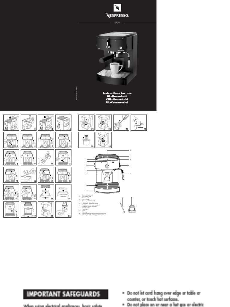 D150 Instruction PDF | Ac Power Plugs And Sockets | Manufactured