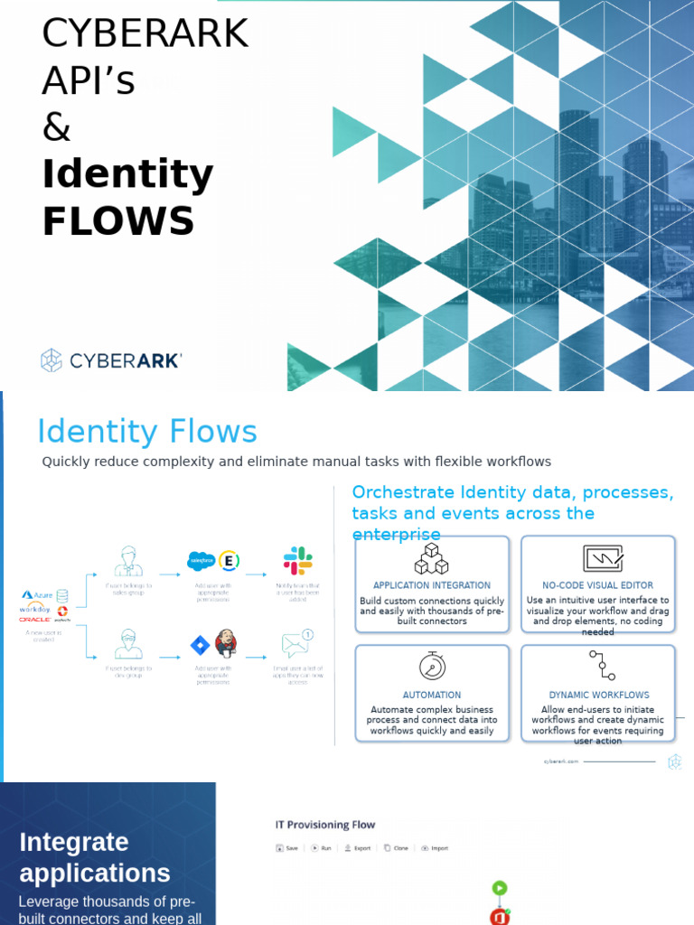 CyberArk Identity - Flows | PDF | Automation | Application Software