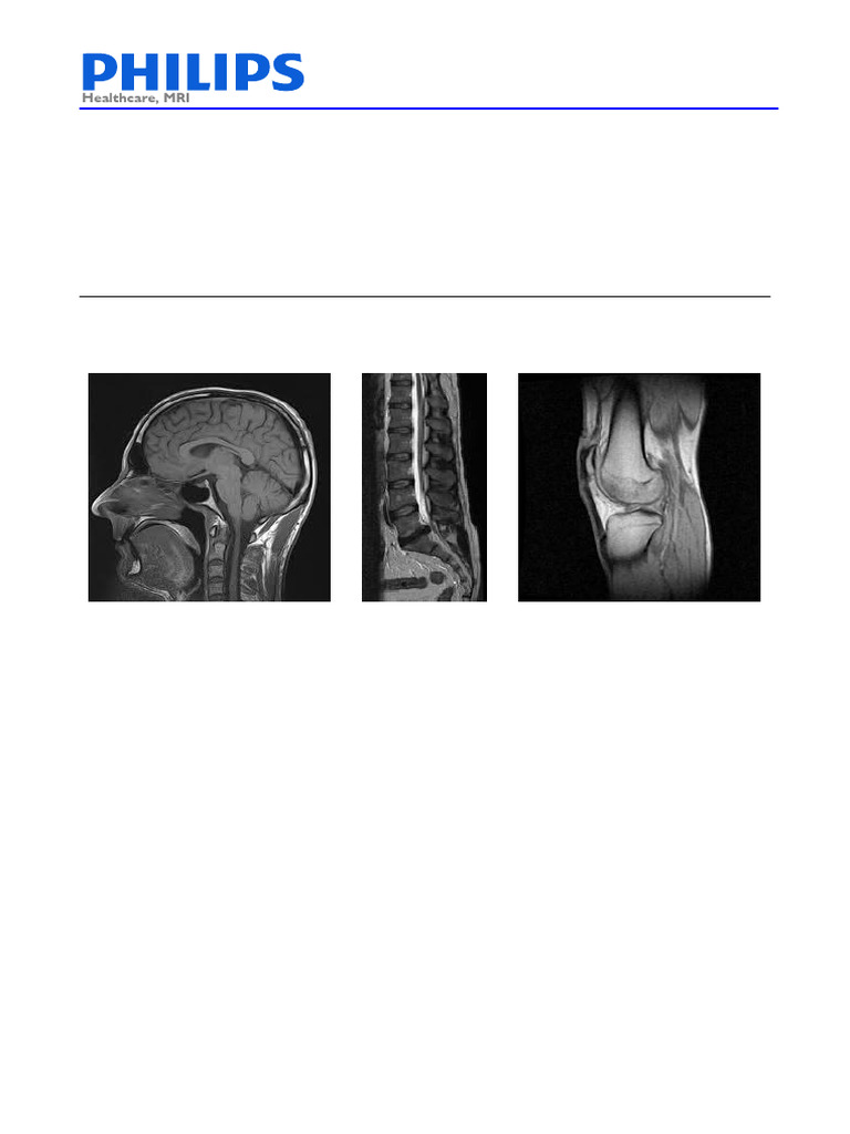 MRI Image Quality Manual Overview | PDF | Philips | Magnetic Resonance ...