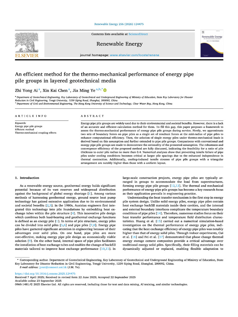 An Efficient Method For The Thermo-Mechanical Performance of Energy ...