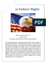 Rally For Fathers Rights - May 15, 2012
