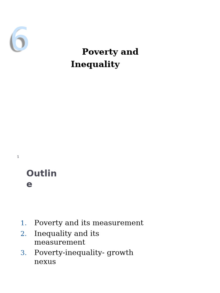 Understanding Poverty and Inequality Measurements | PDF | Gini ...