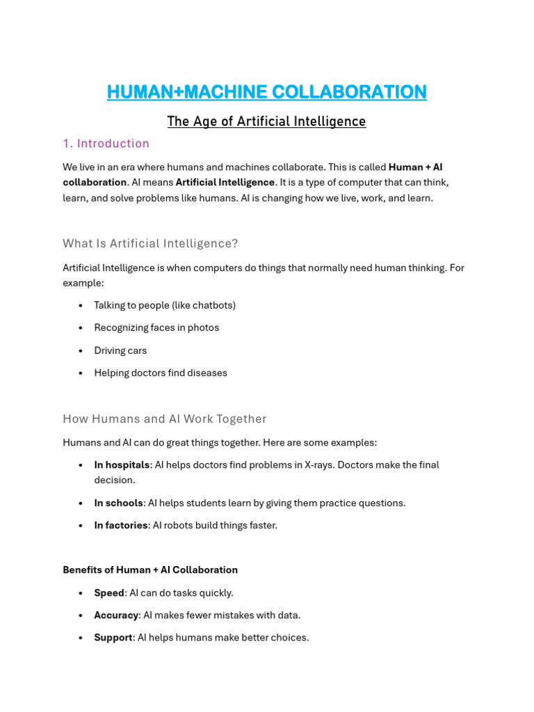 Human and Ai | PDF
