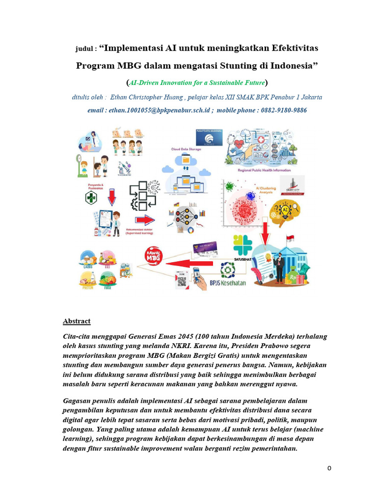 AI untuk Efektivitas Program MBG Stunting | PDF