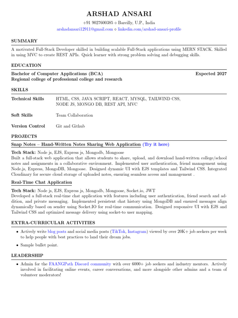 FAANGPath Simple Template Latest 4 (1) | PDF