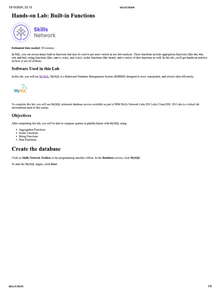 Built in Functions | PDF