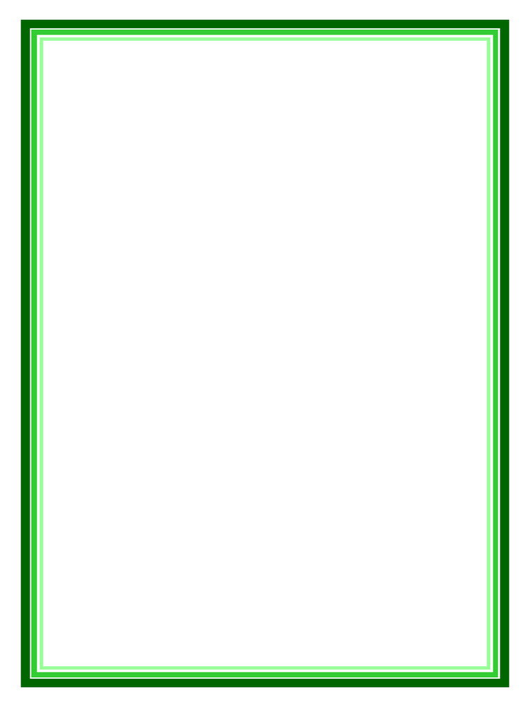 3D Green Border | PDF