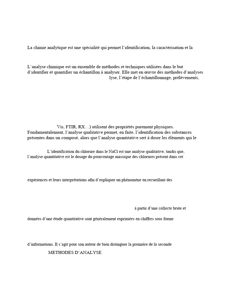Méthodes d'analyse en chimie analytique | PDF | Chimie analytique | Titrage