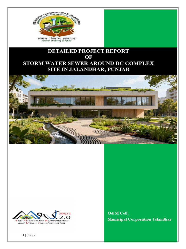 Storm Water Management Plan for Jalandhar | PDF | Stormwater | Storm Drain