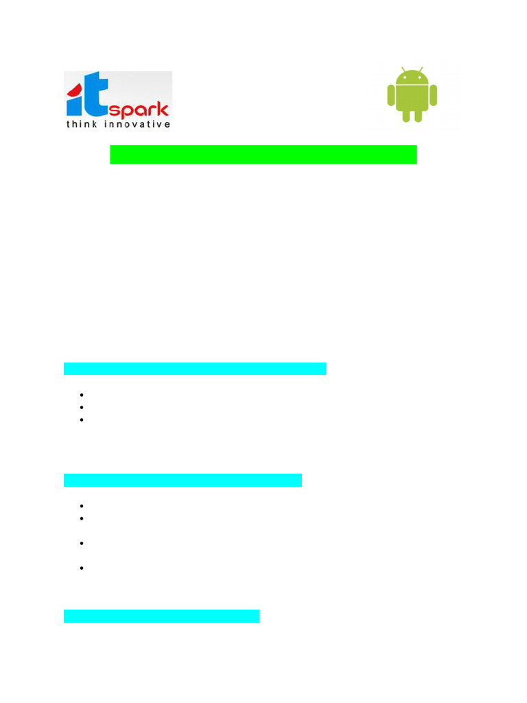 Android App Development Course Guide | PDF