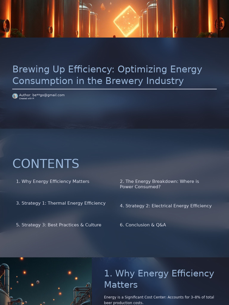 Energy Efficiency in Breweries Guide | PDF | Efficient Energy Use | Brewing