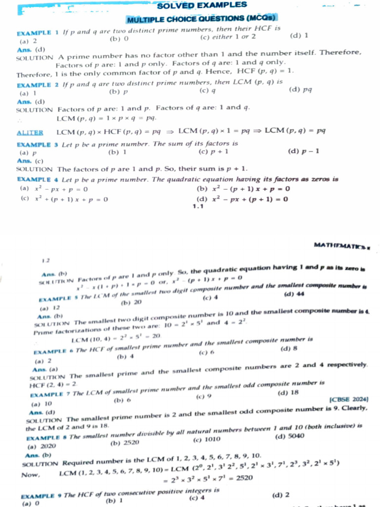 RD Sharma Chp-1 (Part-B) ? | PDF