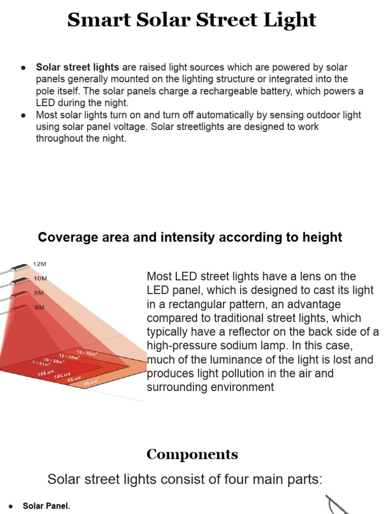 Smart Solar Street Light Guide | PDF | Street Light | Lighting