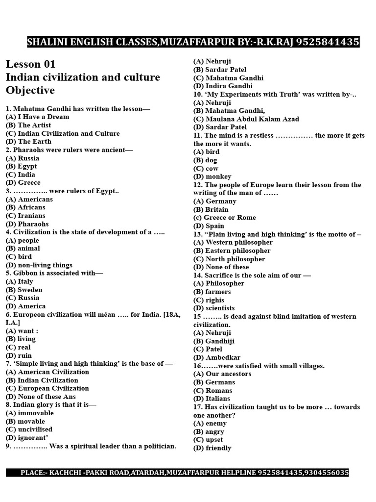 Objective Prose Sections | PDF | Jawaharlal Nehru | Martin Luther King Jr.