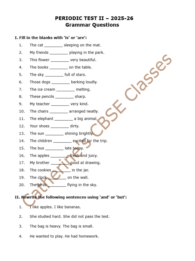 Grammar Practice Test for Students | PDF
