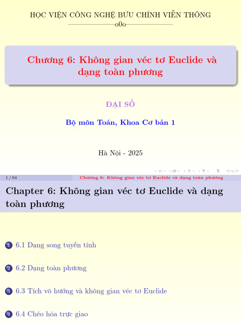 Dai So Chuong 6 | PDF