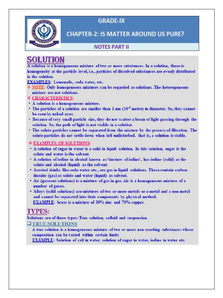 Class Ix Ch-2 Notes Part II | PDF