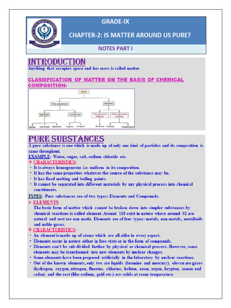 Class Ix Ch-2 Notes Part I | PDF