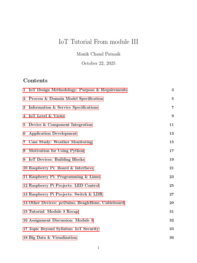 Comprehensive IoT Design Methodology Guide | PDF | Internet Of Things ...
