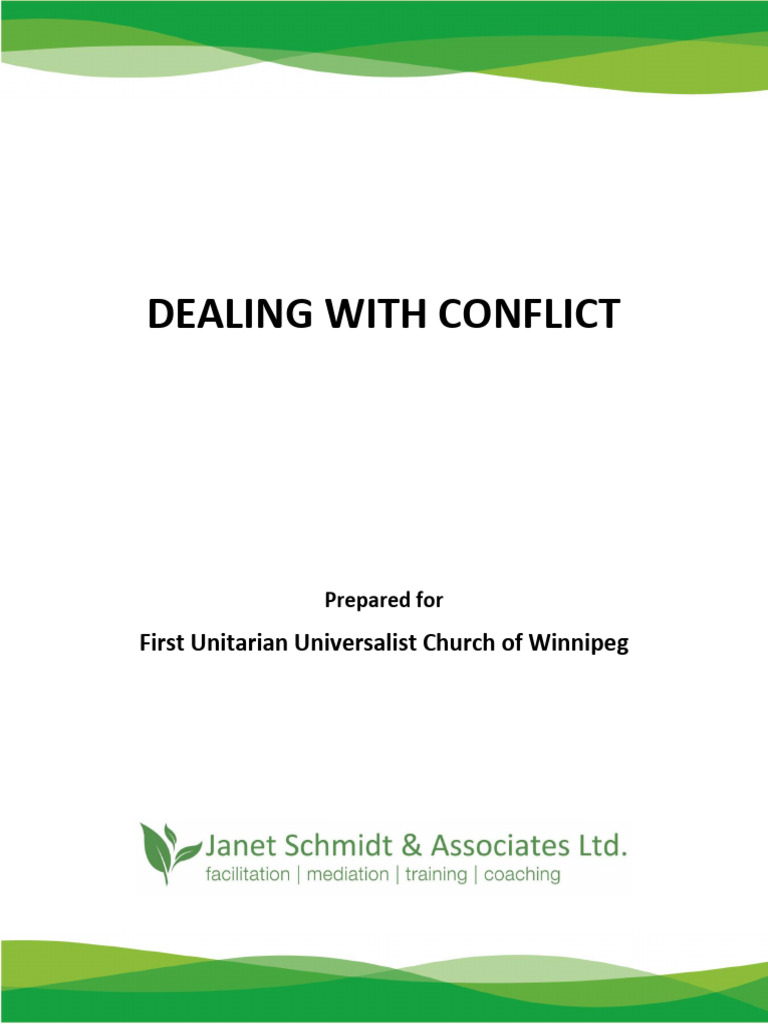Conflict Resolution Training Manual | PDF | Conflict Resolution ...
