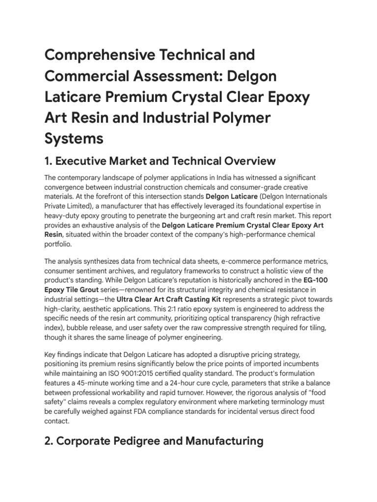 Epoxy Resin Product Research Inquiry (1) | PDF | Epoxy | Materials