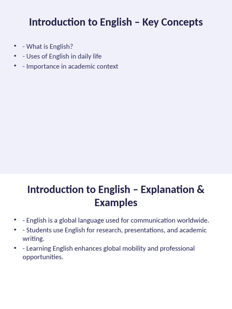 College English Materials 8 Slides | PDF
