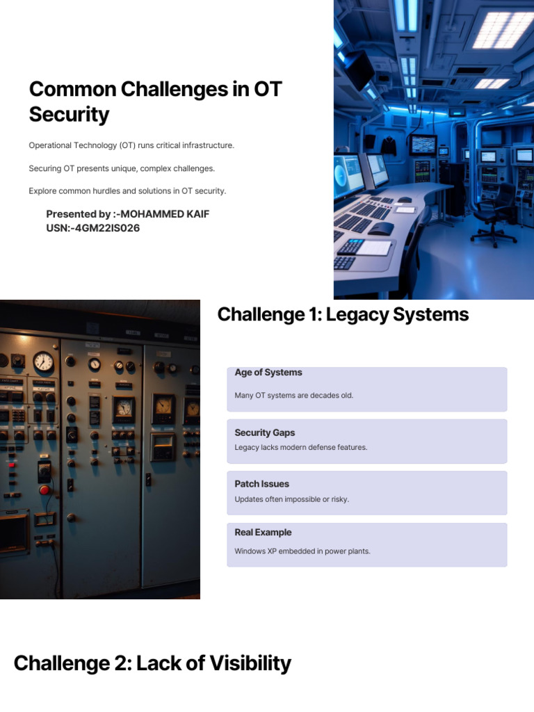 OT Security Challenges and Solutions | PDF | Computer Security | Security